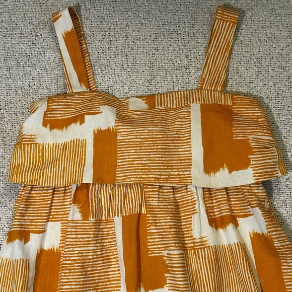 Women’s Donna Morgan Brielle Midi Dress in orange multi print Size 8 - Picture 5 of 10